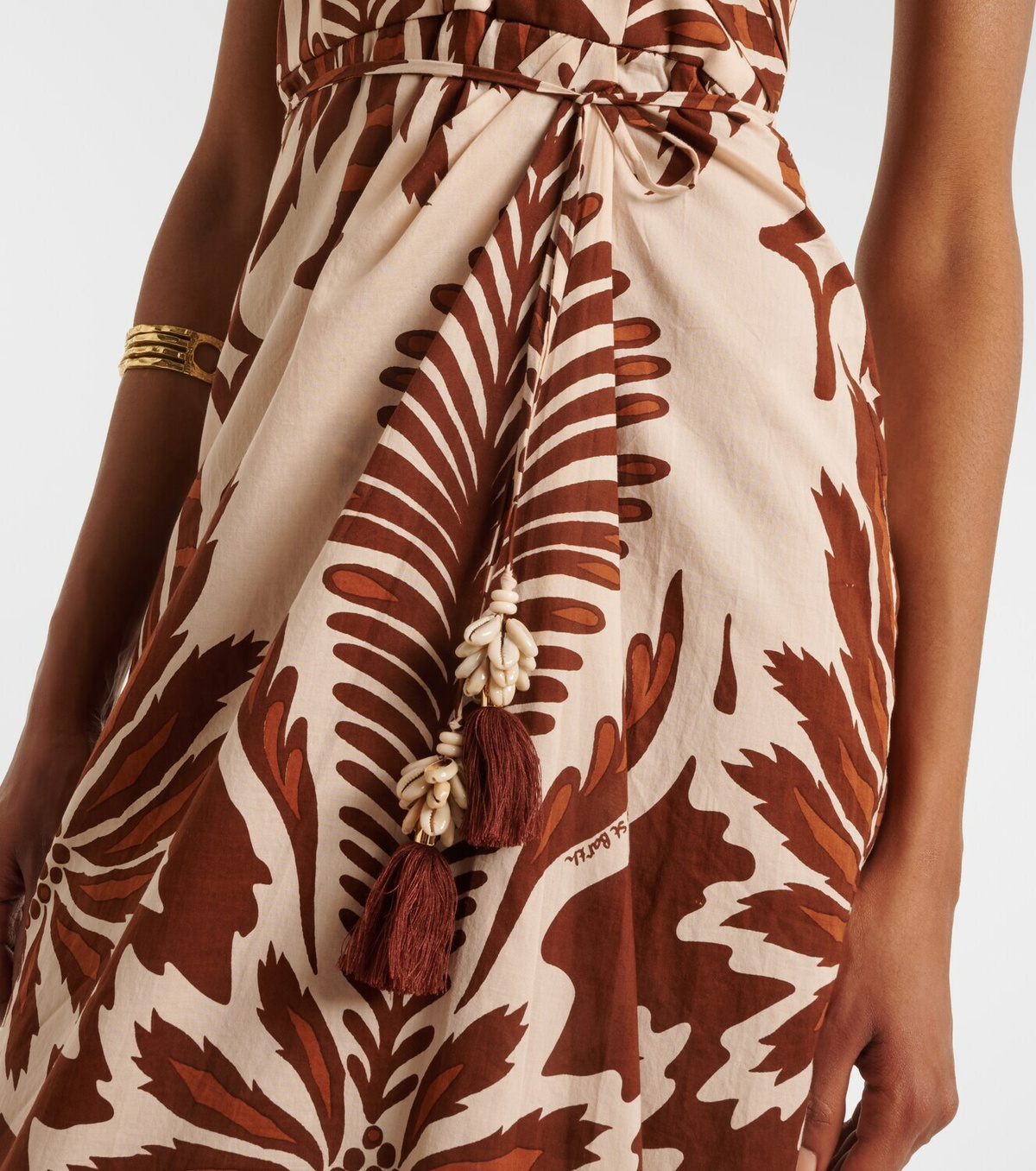 Poupette St Barth Collina printed cotton midi dress