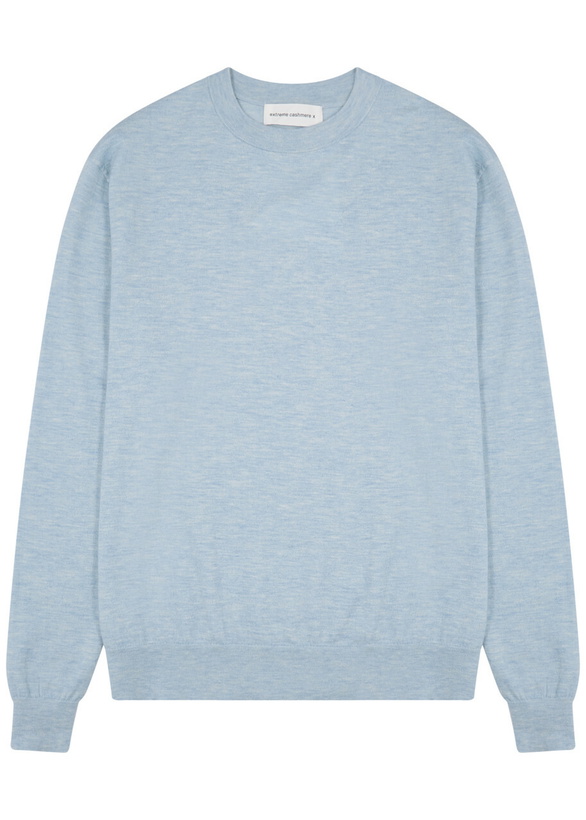 Photo: Extreme Cashmere N°233 Class Cashmere-blend Jumper - Blue - One Size