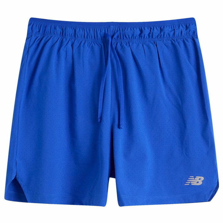 Photo: New Balance RC Short 5" in Blue Gemstone