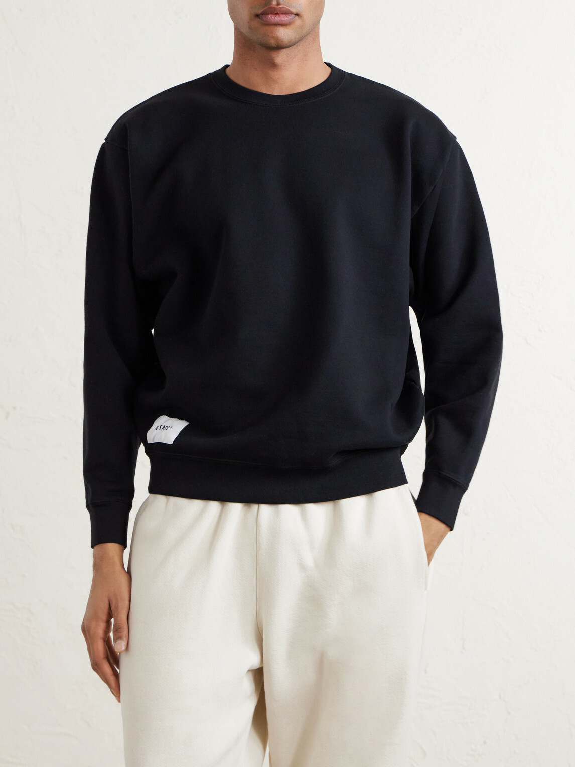 WTAPS - SIGN-YD Cotton-Jersey Sweatshirt - Black