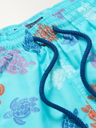 VILEBREQUIN - Moorea Printed Mid-Length Swim Shorts - Blue