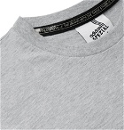 adidas Consortium - SPEZIAL Wireframe Logo-Print Mélange Cotton-Jersey T-Shirt - Gray