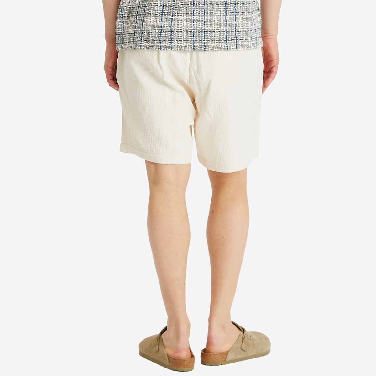 Kestin Men's Mhor Textured Shorts in Ecru