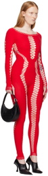 Sinead Gorey Red Cut Out Jumpsuit