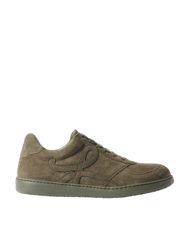 Photo: LOEWE - Jambo Suede Sneakers - Green