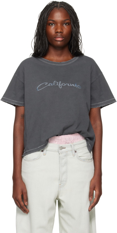 Photo: ERL Gray 'California' Signature T-shirt
