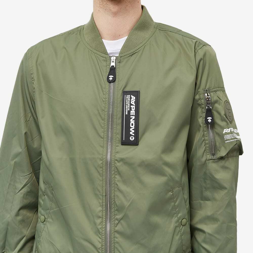 Men's AAPE AAPE Now Lightweight MA1 Jacket in Khaki AAPE by A