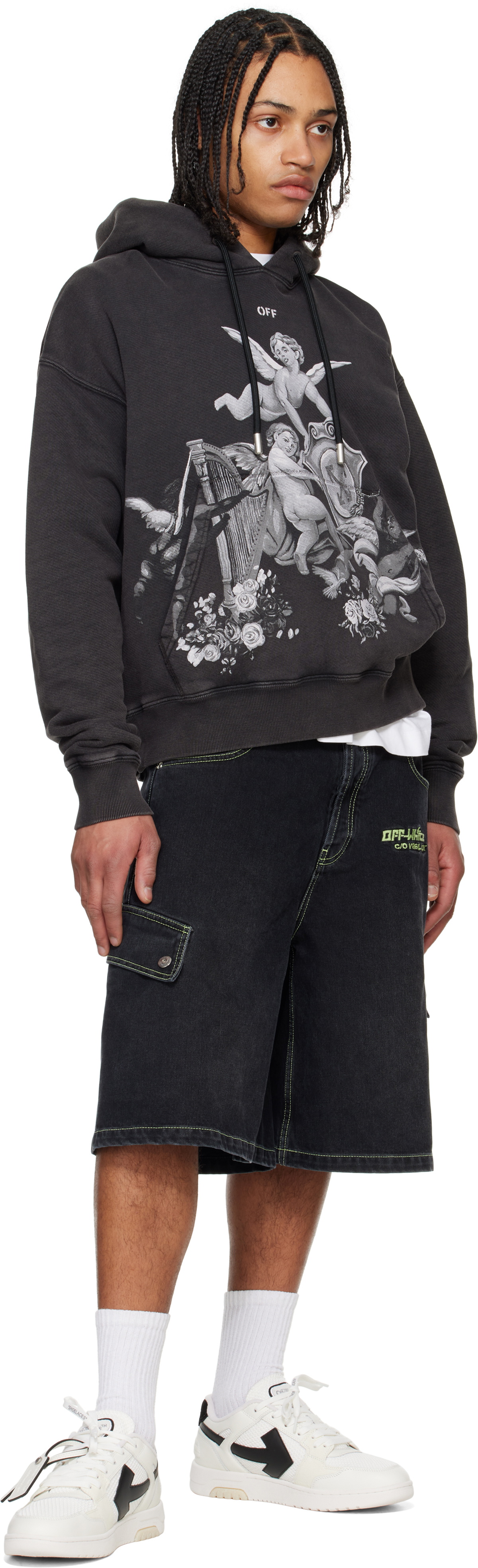 Off-White Black Putti Skate Hoodie Off-White