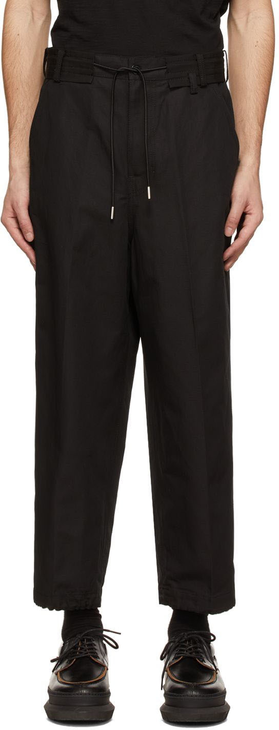 black cotton trousers