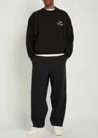 Cole Buxton International Logo-embroidery Cotton Sweatshirt Black