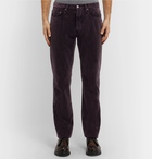 Massimo Alba - Alunga Cotton-Velvet Trousers - Burgundy