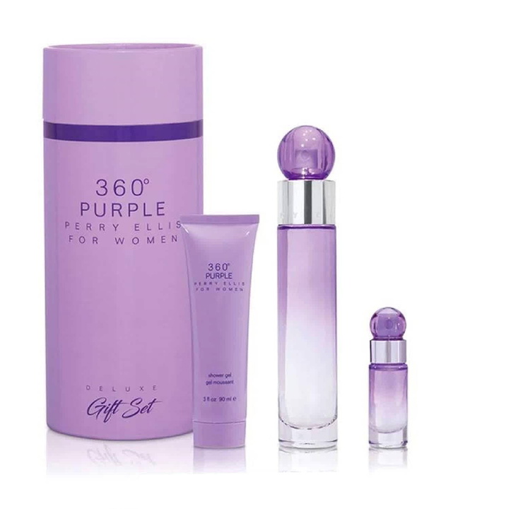 Photo: Perry Ellis Ladies 360 Degrees Purple for Women Gift Set Fragrances 844061012837
