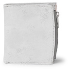 Maison Margiela - Distressed Suede Bifold Cardholder - Gray