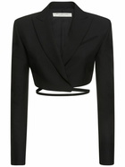 PHILOSOPHY DI LORENZO SERAFINI Tech Grain De Poudre Cropped Blazer