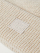 Acne Studios - Logo-Appliquéd Ribbed Wool-Blend Beanie