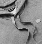Acne Studios - Ferris Logo-Appliquéd Mélange Fleece-Back Cotton-Jersey Hoodie - Gray