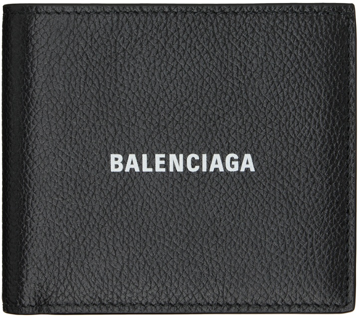 Photo: Balenciaga Black Cash Square Folded Wallet