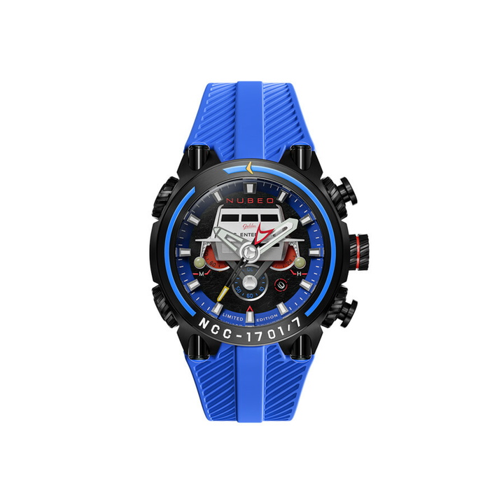 Photo: Nubeo Deimos Chronograph Blue Dial Mens Watch NB-6118-03