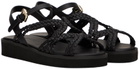 See by Chloé Black Sansa Flat Sandals