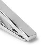 Hugo Boss - Toby Logo-Engraved Silver-Tone Tie Clip - Silver