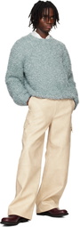 System Blue Fluffy Sweater
