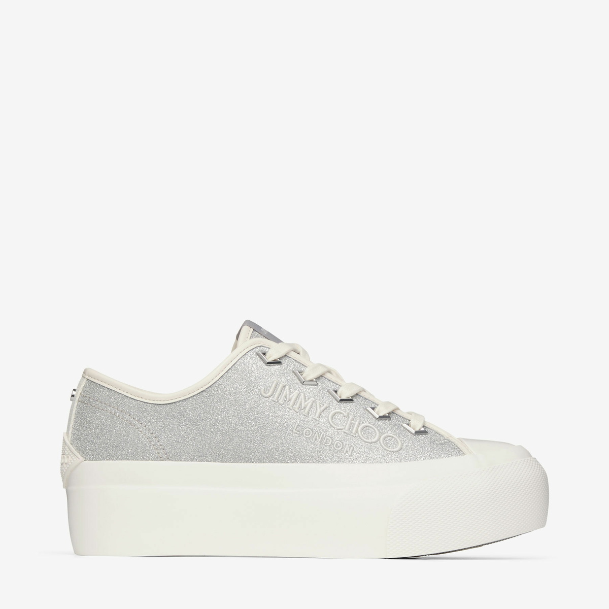 セール★Jimmy Choo★PALMA Palma/M | Black and Latte Canvas Low-Top Trainers with