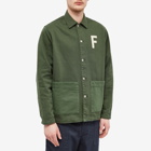 Foret Men's Club Overshirt in Dark Green