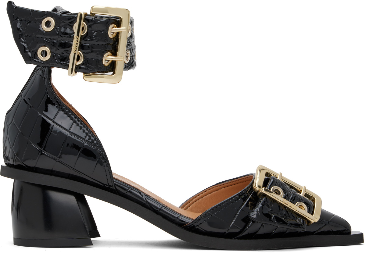 black-feminine-buckle-open-cut