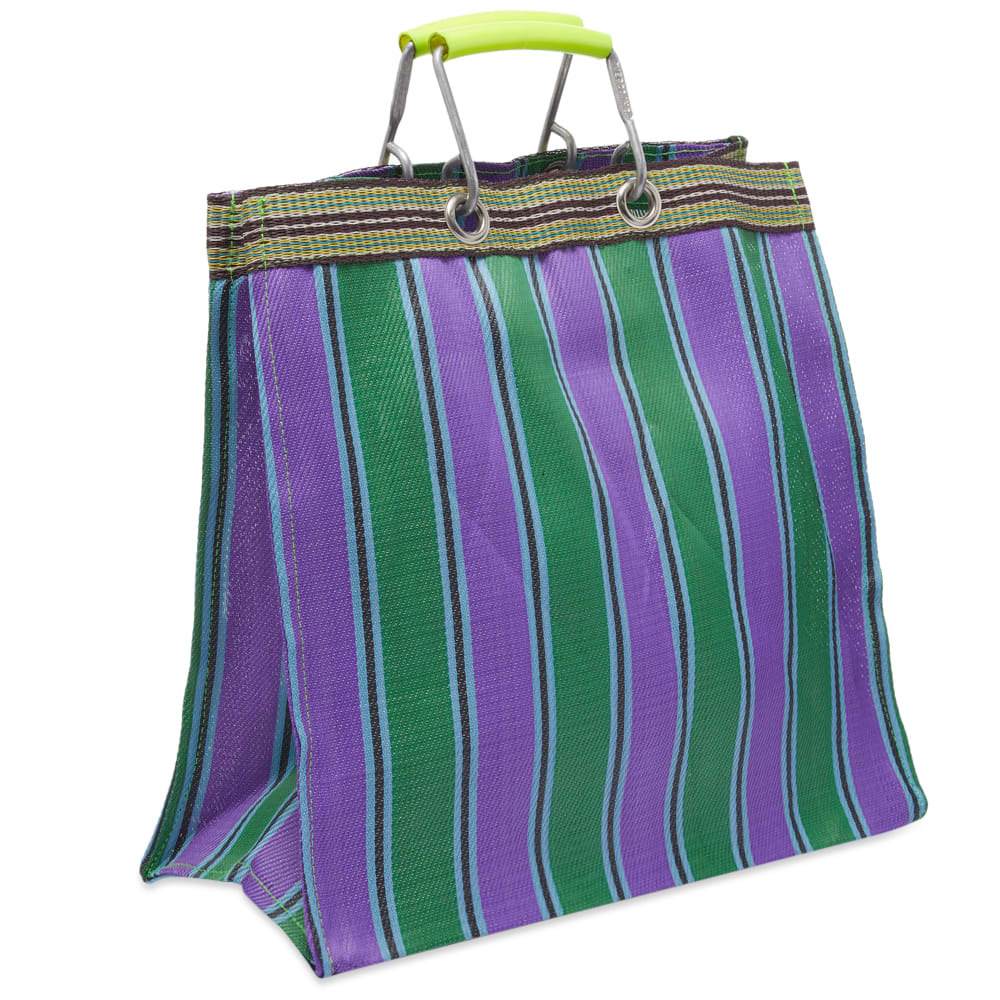 Puebco Recycled Plastic Square Bag in Green/Purple