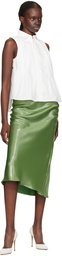 BOSS Green Metallic Midi Skirt