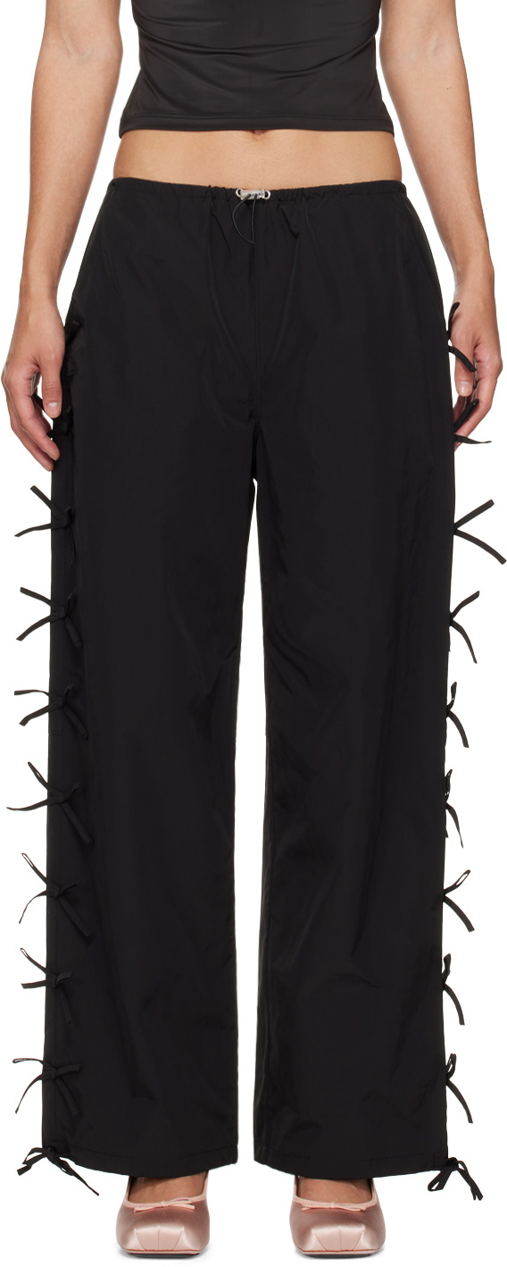 Sandy Liang Black Poppet Track Pants Sandy Liang