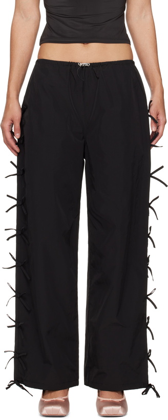Photo: Sandy Liang Black Poppet Track Pants