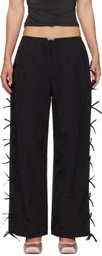 Sandy Liang Black Poppet Track Pants