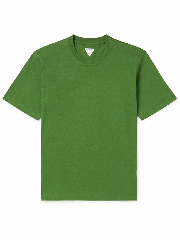 Photo: Bottega Veneta - Sunrise Slim-Fit Cotton-Jersey T-Shirt - Green