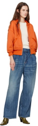 UNDERCOVER Blue Two-Tuck Jeans