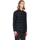 John Elliott Blue and Navy Check Shirt