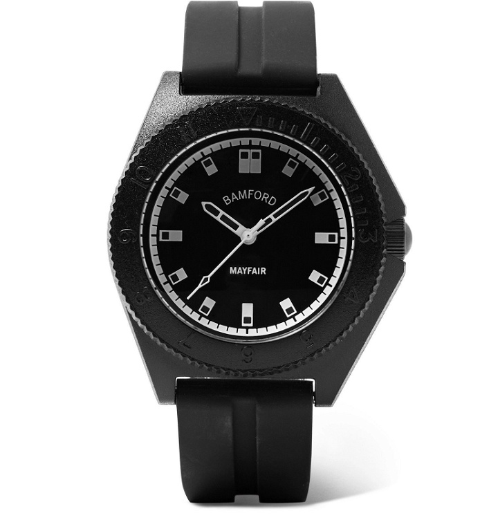 Photo: Bamford Watch Department - Mayfair Sport Polymer and Rubber Watch - Black