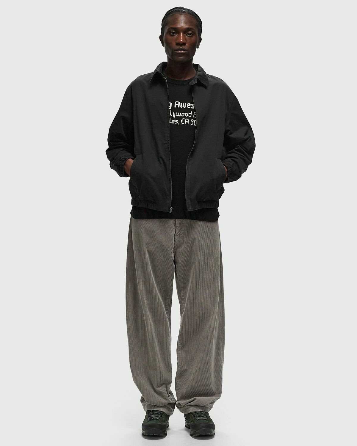 Fucking Awesome Washed Harrington Jacket Black Bomber Jackets