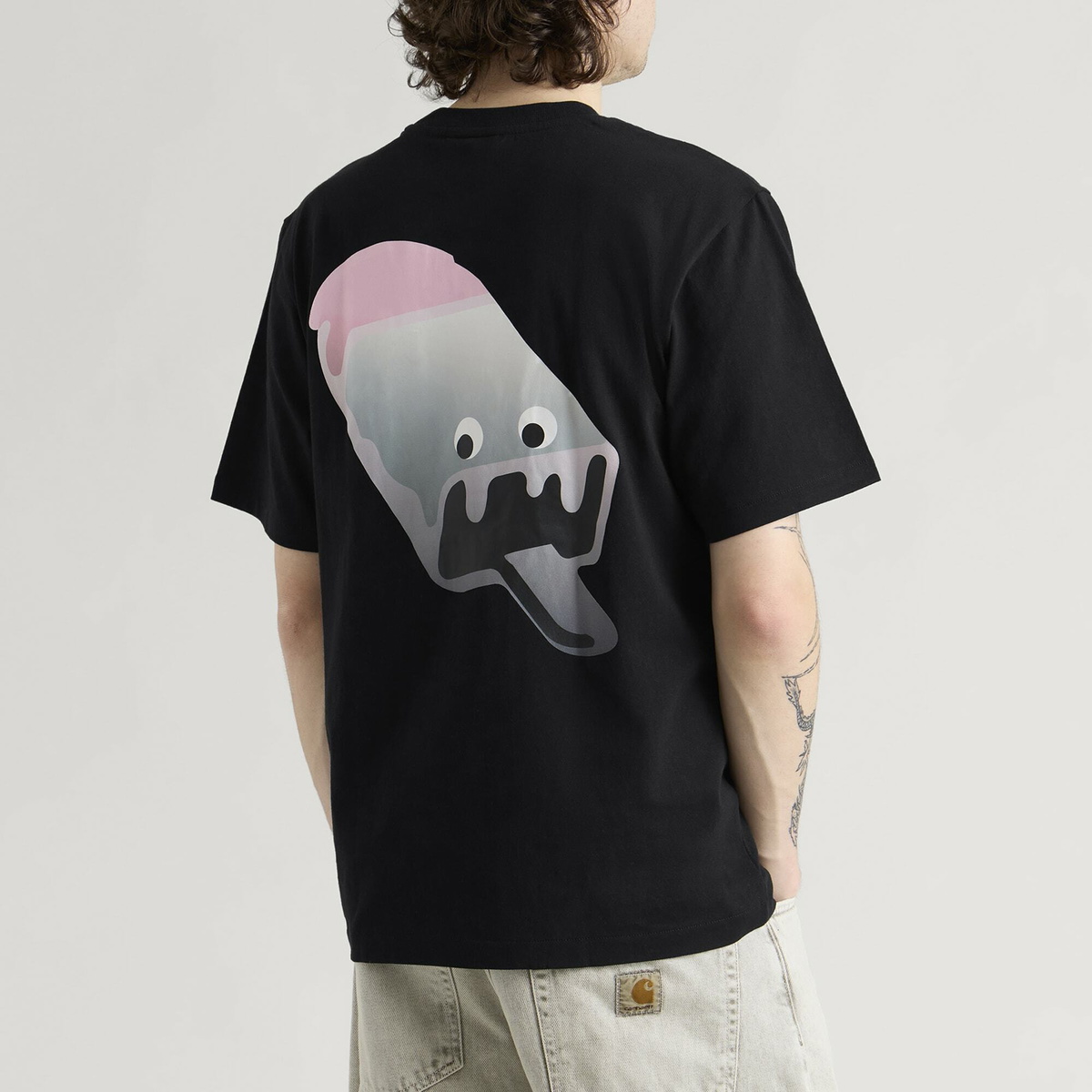 ICECREAM Men's Block Logo T-Shirt in Black