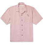 Remi Relief - Camp-Collar Embroidered Woven Shirt - Pink