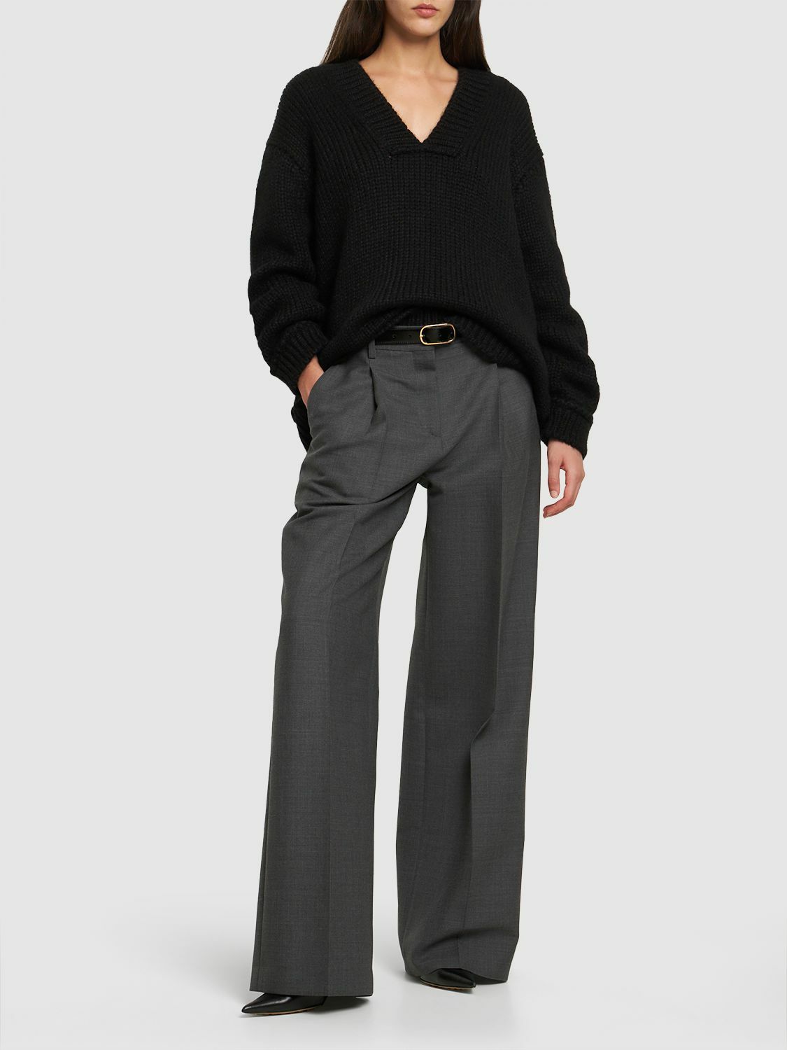 TOM FORD - Alpaca Blend Knit V Neck Sweater TOM FORD