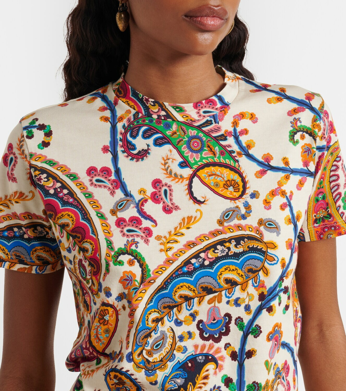 Etro Paisley cotton T-shirt