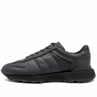 Maison Margiela Men's 50/50 Runner Sneakers in Black Leather