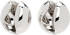 Coperni Silver Logo Earrings