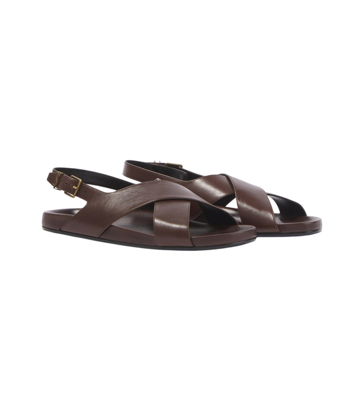 Photo: Saint Laurent Helios Cassandre leather sandals
