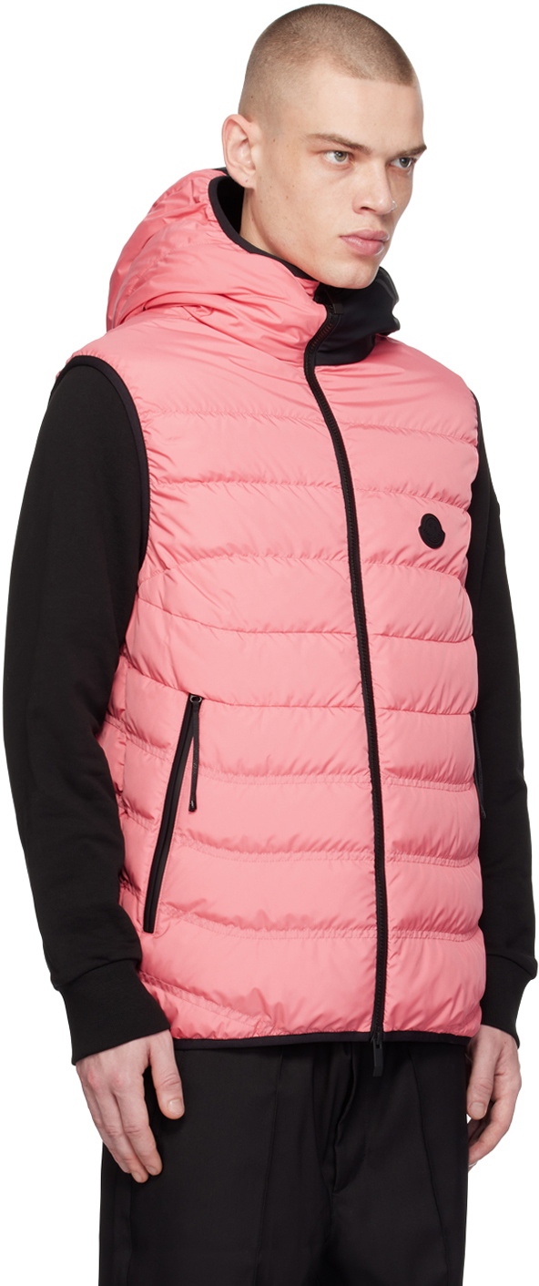 Moncler Pink Nuberia Down Vest Moncler