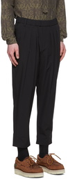 White Mountaineering Black Nylon Trousers