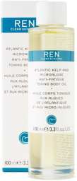 Ren Clean Skincare Atlantic Kelp & Microalgae Anti-Fatigue Toning Body Oil, 100 mL