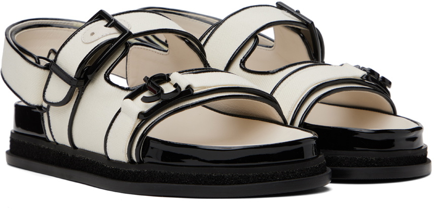 SALE!!Jimmy Choo★ELYN FLAT Jimmy Choo Off-White Elyn Flat Sandals Jimmy Choo
