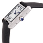 Cartier Tank Must Small Model Diamond Silver Dial Watch W4TA0031